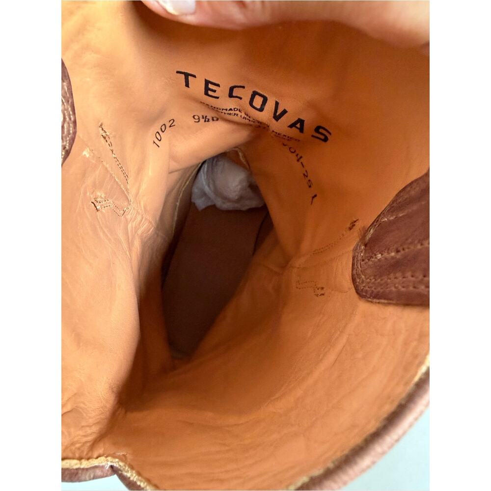 Tecovas Earl Cowboy Roper Boots Mens 9D Goat Leather Western $325 NEW MISMATCHED - Picture 10 of 11